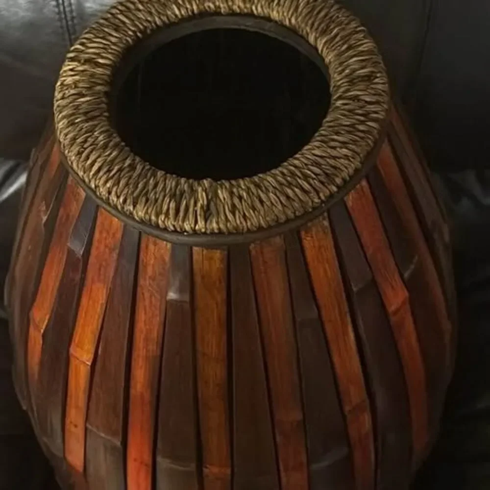 Large Bamboo Floor Vase